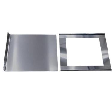 Imagem de Registro Fumaça Com Trilho Inox 430 Chaminé Fogão A Lenha - INOX LAURI
