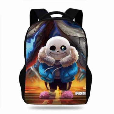 Imagem de Mochila Undertales Sans Cartoon Kids School Oxford 31x13x42cm - yiweis