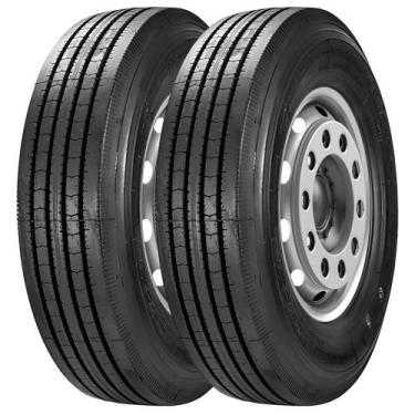 Imagem de KIT 2 Pneus Longmarch LM216 215/75 R17.5 Aro 17.5 135/133M 16PR Liso