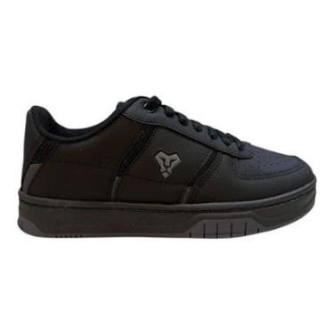 Imagem de Tenis Masculino Lejon Casual Conforto Skatista Retrô 0007 Preto-Feminino