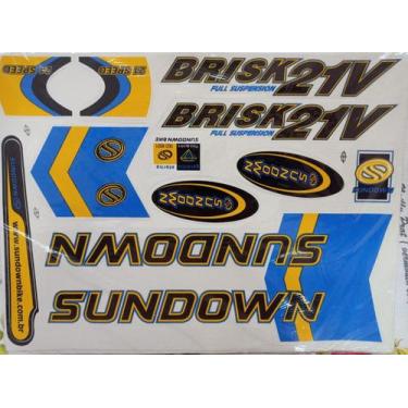 Imagem de Adesivos Colante Bikes SUNDOWN BRISK 21 V AZUL - Amazonas