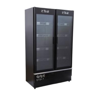 Imagem de  Expositor Vertical Refrigerado Polar 1,15M 2 Portas Extra Frio All Black Infinite EVPIEF115 220V