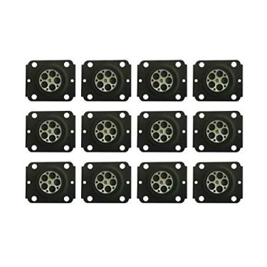 Imagem de Conjunto de diafragma de medição de carburador para carburadores modelo ZAMA substitui ZAMA A015060 (pacote com 12)