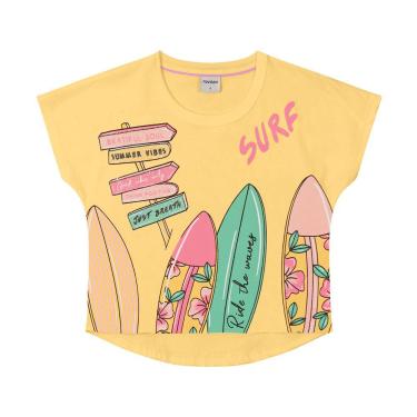 Imagem de Blusa Infantil Feminina Surf Rovitex Amarelo