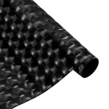 Imagem de LZLRUN Película de vinil autoadesiva 30,48 x 121,92 cm olho de gato carro película de vinil farol farol automotivo lanterna traseira neblina adesivo decorativo envoltório lâmpada película (preto)