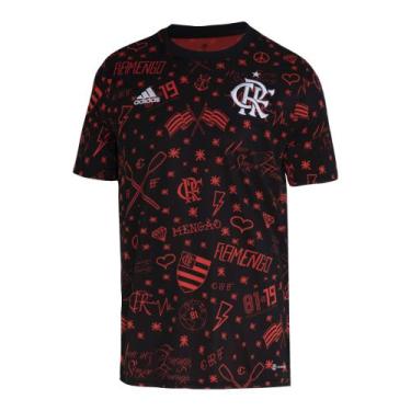 Camisa Pré Jogo CR Flamengo I Adidas FH7568