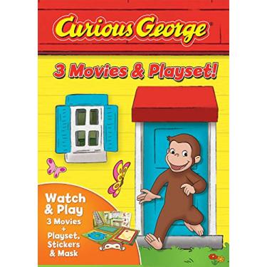 Imagem de Curious George: 3 Movies & Playset