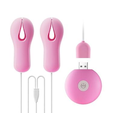 Imagem de Vibrador Estimulador de Mamilo para Mulheres Massagem Mamária Estimulador Adulto Brinquedos Sexuais Para Casais 10 Modos (Rosa)