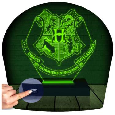 Imagem de Luminária Led Abajur  3D  Harry Potter Hogwarts - Rb Criações