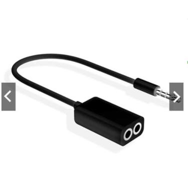 Imagem de Cabo Adaptador Duplicador 3,5mm Fone De Ouvido 2 Saídas P2 Novidade no