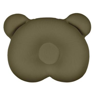 Imagem de Almofada Ergonômica para Cabeça do Bebê Ursinho Marrom - Baby Pil