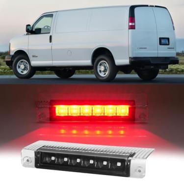Imagem de Cxdar Terceira terceira luz de freio LED para Chevy Express 2003-2017, montagem de luzes de freio traseiro de montagem alta para GMC Savana 03-17, luz de parada de lâmpada central à prova d'água