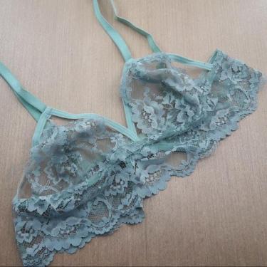 Imagem de Sutiã Rendado sem Bojo com tule sensual - Sutian Mônica - Supera Fitne