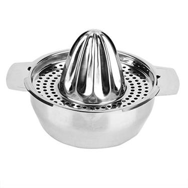 Imagem de Espremedor de Frutas Em Aço Inoxidável, Espremedor Manual de Limão e Laranja Com Alças, Fácil de Limpar e Durável, Economiza Tempo e Esforços para Uso Doméstico, Mantém Sementes