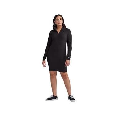 Imagem de Champion Vestido feminino com gola redonda, Preto-586452, GG