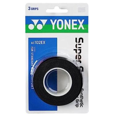 Imagem de YONEX Pacote com 3 super GRAP Overgrip - tênis, Badminton, Squash - Escolha de cores (preto)