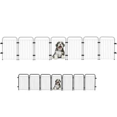 Imagem de Cercado Caes Pet Cachorro Grade Cerca 7 Módulos 51 cm Altura - Utility