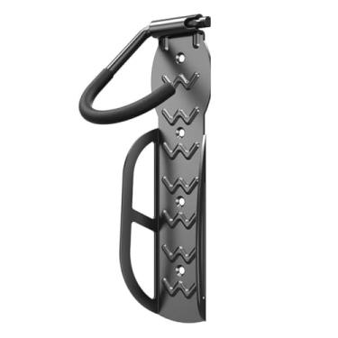 Imagem de Suporte de Parede para Bicicleta Cabide de Bicicleta para Garagem Gancho Vertical para Armazenamento Interno Resistente Suporta até 30 Kg