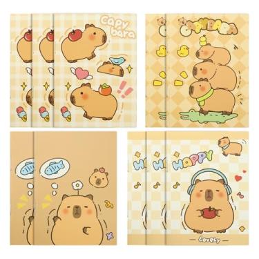 Imagem de Capybara Pocket Notebooks, 10 Packs in 4 Designs 3.2" x 4.7" Cute Waterproof Mini NotePad Diary for Birthday Gifts Stocking Stuffers Office Business School Kids Students Rewards