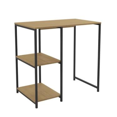 Imagem de Aparador Adega Bar para Cervejeira Kappesberg Crome Industrial 90cm Freijó/preto Fosco