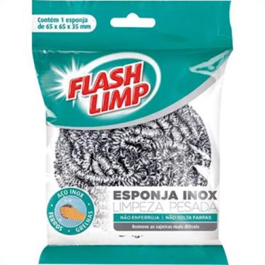 Imagem de Esponja Limpeza Pesada Flashlimp 1409 - Kit C/10 Unidades - FLASH LIMP