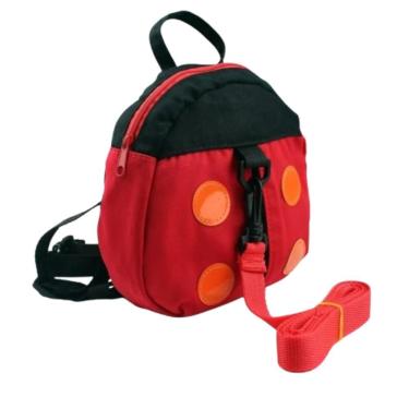 Imagem de Mochila Infantil Bebe Guia Coleira De Segurança Alça Menino Menina Joaninha
