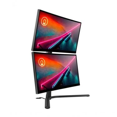 Imagem de Suporte De Mesa Para Monitor Até 32 Duplo Vertical Com Regulagem De Altura E Inclinação Octoo Clipway-2w Titanium