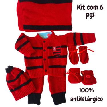 Imagem de Saída De Maternidade Personalizada Do Flamengo 6 Pçs - baby kids bh
