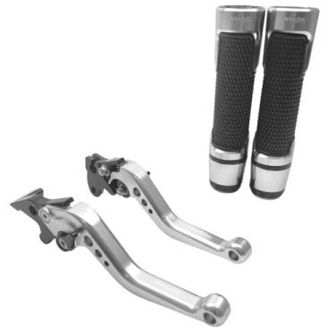 Imagem de Kit Manete Manopla Pegasus Stark Moto Suzuki Intruder 125 - Stark Race