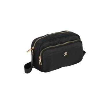 Imagem de Bolsa Feminina Transversal Tiracolo Gash BS72830GA Nylon, Preto