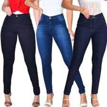 Imagem de 3 Kit Calças Feminina Jeans - Ababil, 36 38 40