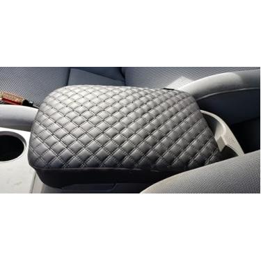 Imagem de Capa protetora de apoio de braço para console central de couro Nissan Maxima 2016-2020 preta