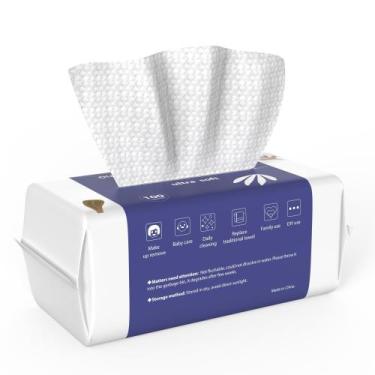 Imagem de Toalhas de rosto biodegradáveis descartáveis Ourmed Life 100 Count