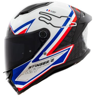 Imagem de CAPACETE MT - STINGER 2 GRAND PRIX A7 FRANCE GLOSS