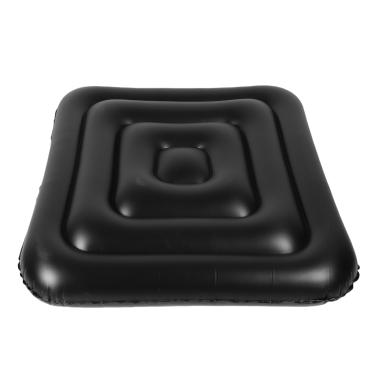 Imagem de Asixxsix Tampa inflável da banheira quente, Isolamento à prova de água Tampa de poupança de energia dobrável do PVC para banheiras de hidromassagem quadradas infláveis ao ar livre (Sem alça)