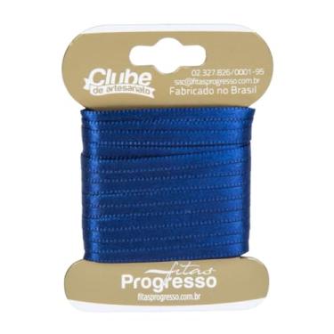 Imagem de FITA CETIM DUPLO T900/000 4 mm COR 215 AZUL MARINHO CTL 10 metros