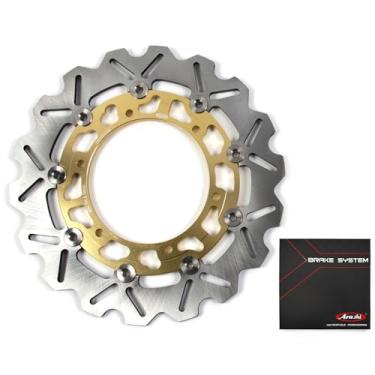 Imagem de Rotor de disco de freio dianteiro Arashi para Yamaha WR250X 2008, XJ600S DIVERSION 1998-2003, XV950 2014-2015, SCR950 2017-2018, XVS1300 CUSTOM 2014-2016, XV116, XV1300 900 ROM ADLINER 2006, ouro