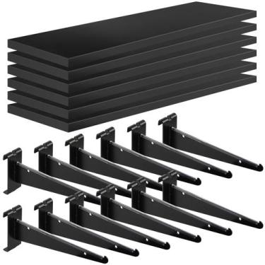 Imagem de Prateleiras GridWall Alffun, pacote com 6 suportes de metal de 40 x 15