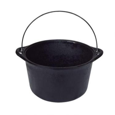 Imagem de Panela Ferro Fundido Caldeirão Antigo Sem Tampa N 24 4L - RIG FUNDIDOS