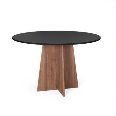 Imagem de Mesa de Jantar Redonda 4 Lugares 90cm Isabela Preto/Noronha - Straub W