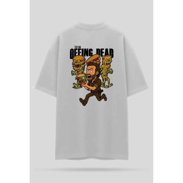 Imagem de Camiseta Oversized Shatark The Walking Dead - Branco-Masculino