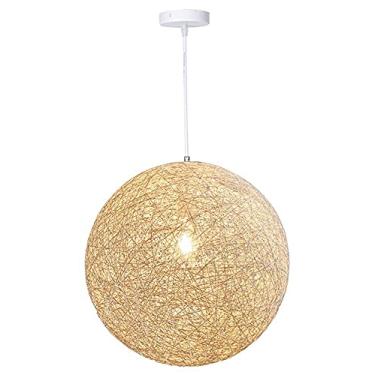 Imagem de Candeeiro de vime retro para sótão, luzes pendentes de vime de vime, moderno, simples, retro, iluminação para casa, candeeiro pendente, quarto, casa de banho, cozinha, sala de estar, café