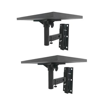 Imagem de Suporte de áudio para alto-falante suporte de parede projetor/gabinete suporte universal para alto-falante de áudio surround doméstico suporte de alto-falante