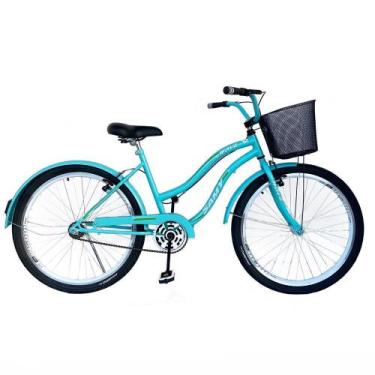 Imagem de Bicicleta Caiçara Beach Aro 26 Feminina Retro Rodas Aero Super Leve Ro