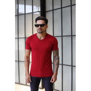 Imagem de Camiseta Vermelha Masculina - Look