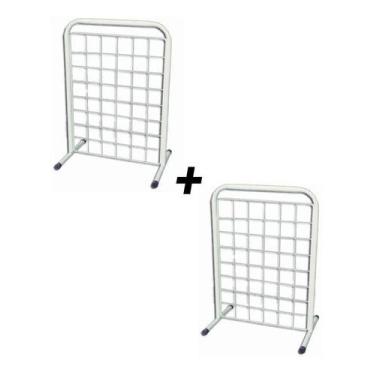 Imagem de 2 Biombo Expositor Mini De Balcão - Nacional, Branco