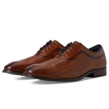 Imagem de STACY ADAMS Sapato Oxford masculino Keating com cadarço, Bronzeado, 8.5 Wide