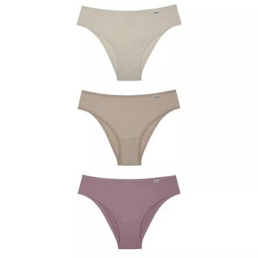 Imagem de Kit com 3 Calcinhas Biquíni Microfibra Moda DelRio Sortido - P