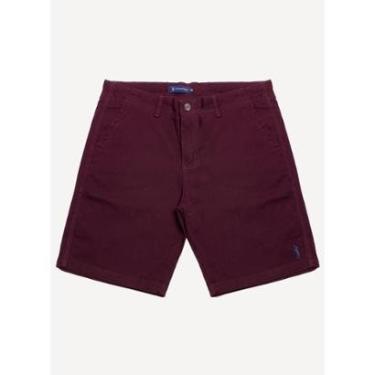 Imagem de Bermuda Sarja Aleatory Lisa Vinho-Masculino