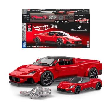 Imagem de Blocos de Montar - Hot Wheels - Maserati MC20 - Mattel Brick